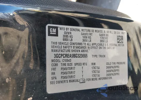 2012 GMC Sierra 1500 Sle z USA, uszkodzony, nr VIN 3GTP2VE7XCG116169